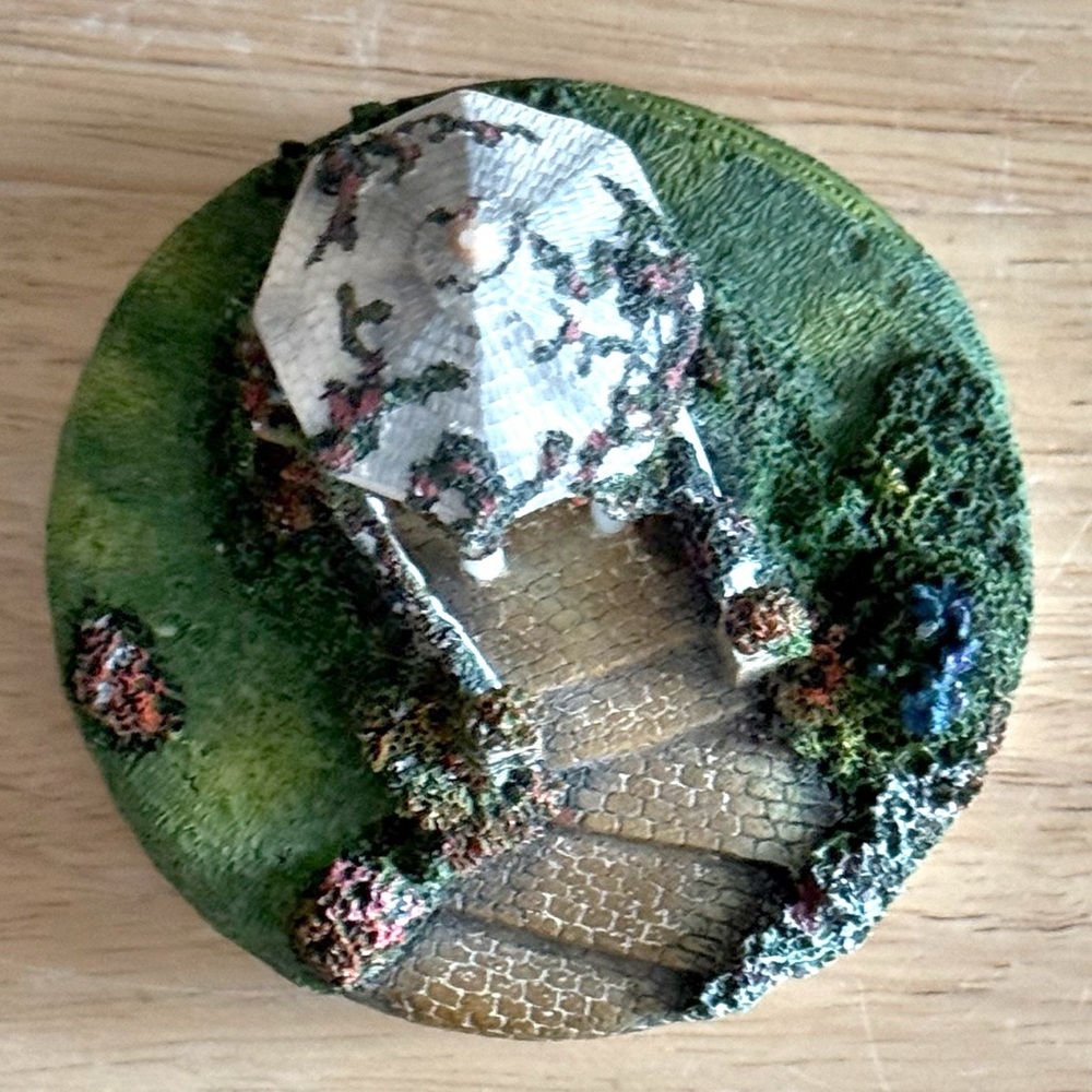 Thomas Kinkade The Hidden Gazebo Painter of Light Candle Topper #9808 VTG 2002 - Picture 5 of 11